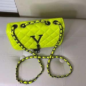 Quilted Lime green Shoulder bag